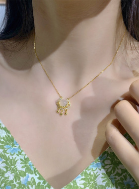 2021新款白玉髓祥云女抖音长命锁