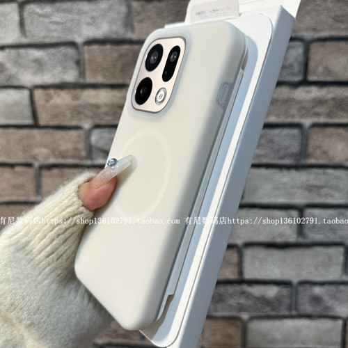 适用findx9磁吸findx9pro手机壳findx8s液态硅胶s+果冻OPPO保护套ultra无线充reno13pro半透reno14新1+13t潮 - 图3