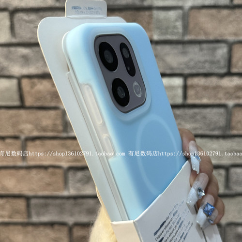 适用findx9磁吸findx9pro手机壳findx8s液态硅胶s+果冻OPPO保护套ultra无线充reno13pro半透reno14新1+13t潮 - 图2