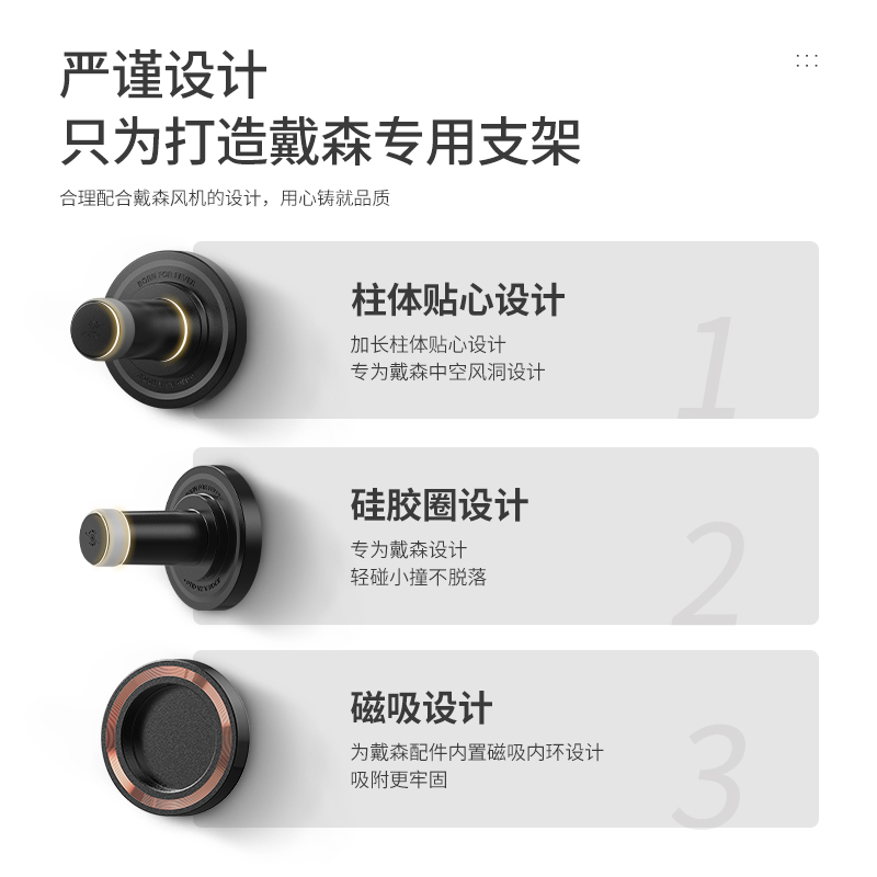 吹风机支架置物架免打孔壁挂磁吸风筒架放置架适用于戴森dyson - 图2