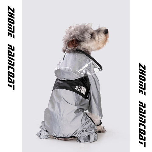 狗狗雨衣小型犬泰迪柯基四脚防水全包雨披博美雪纳瑞雨天衣服夏季 - 图0