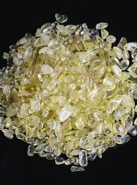天然碎石黄水晶包邮天然黄水晶