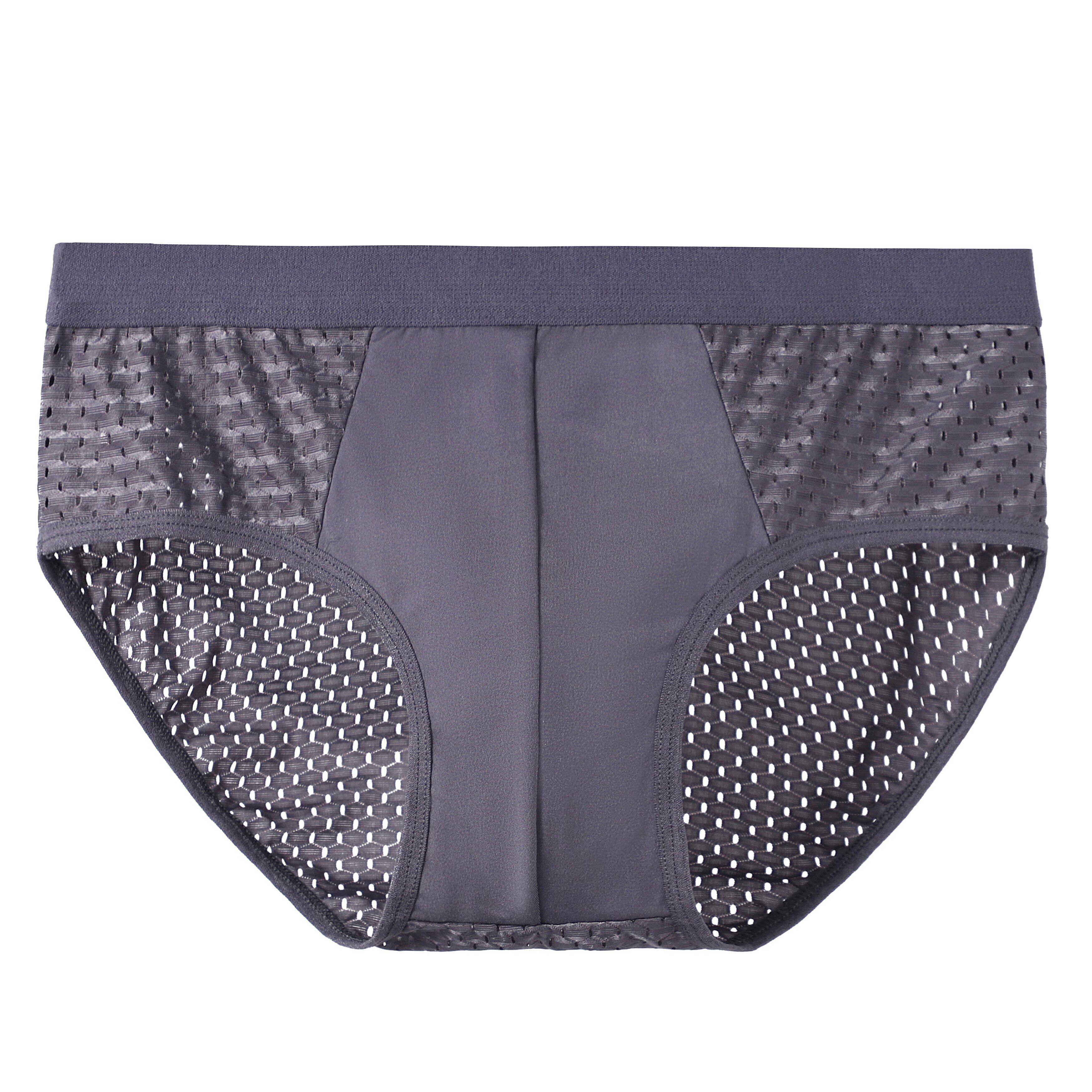 新款四条装男士网孔冰丝三角内裤性感透气高弹力夏季薄款短裤头,淘宝优惠券,粉丝福利购,淘宝优惠卷