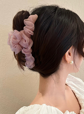 抓夹塑料网纱甜美显发量抓夹