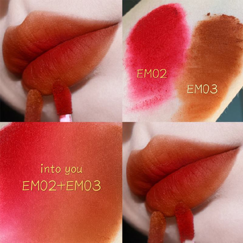into you唇泥女主角哑光雾面丝绒唇釉525小众em08口红intoyou显白 - 图0