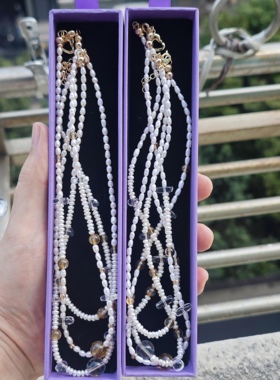 【碎蜜】金玉满堂天然珍珠项链女小众复古设计黄水晶气质百搭