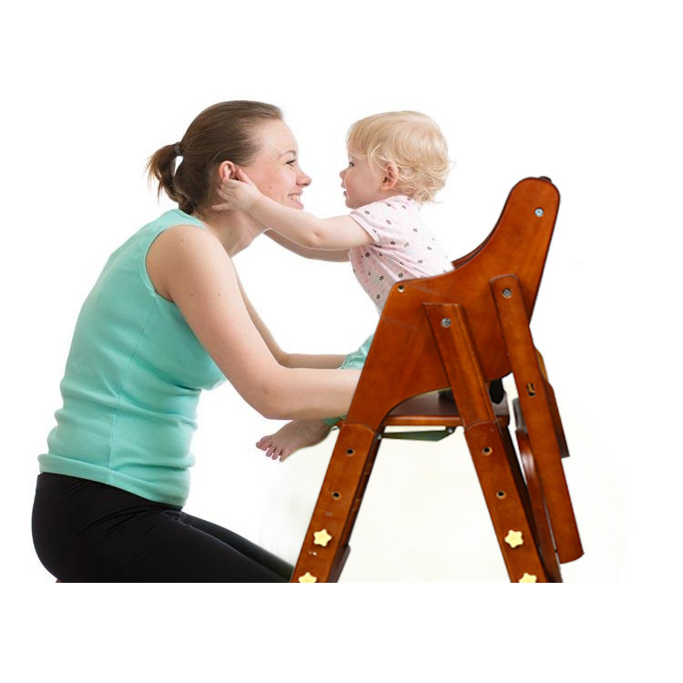 宝宝餐椅实木儿童餐桌椅子可折叠多功能婴儿吃饭座椅家用便携式