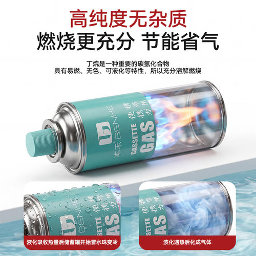 卡式炉气罐便携式液化煤气通用气瓶安全户外野炊专用罐装燃气气体 - 图1