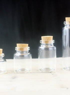 【10/15/20/40ML】木塞玻璃瓶