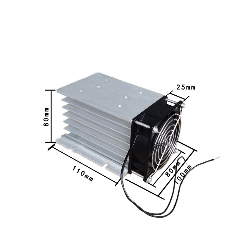 散热器HS30150铝型 HS30110 固态继电器HS3060F带风机可控硅模块