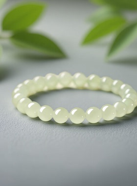 晴水珠素圈手串手链女友礼物