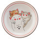 Round ceramic dish plate household microwave tableware