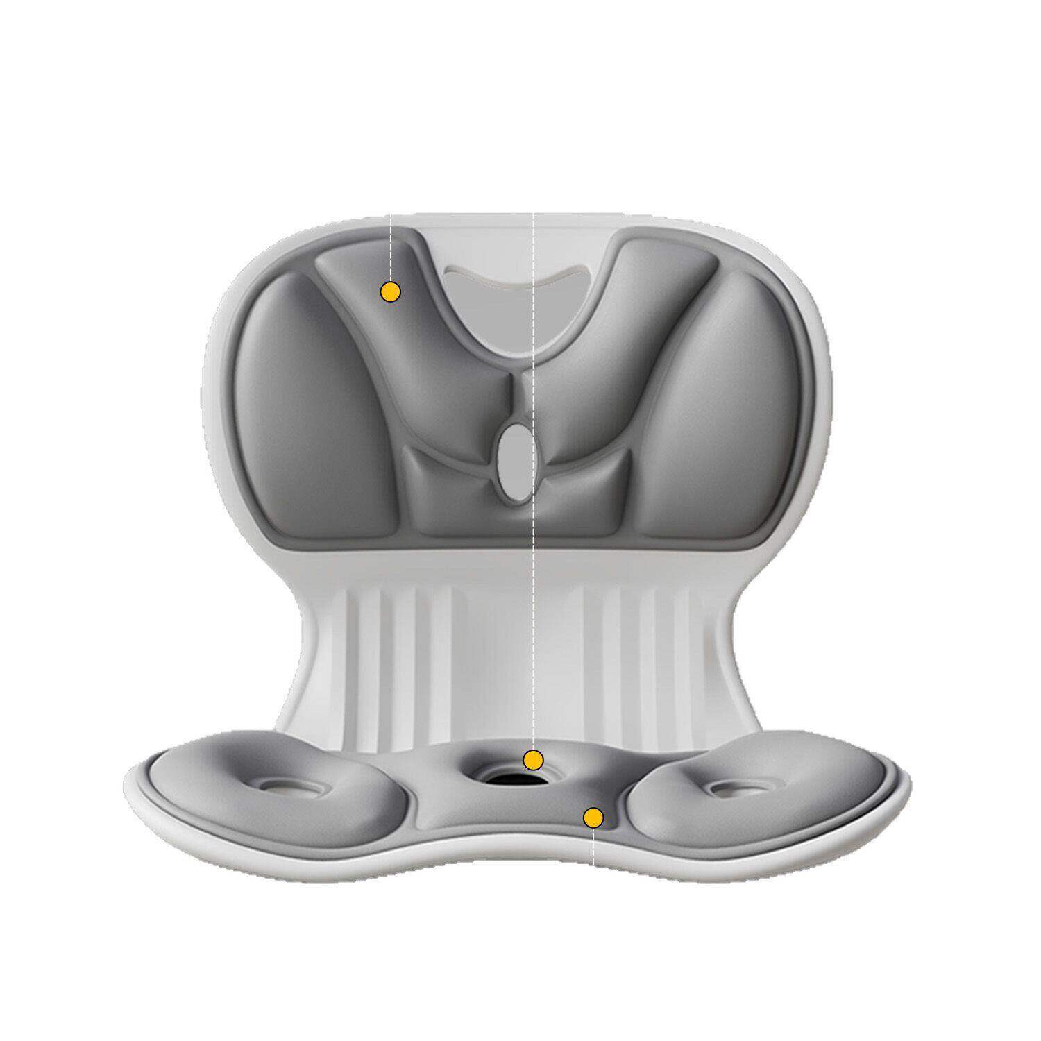 Ergonomic waist support cushion and posture corrective seat