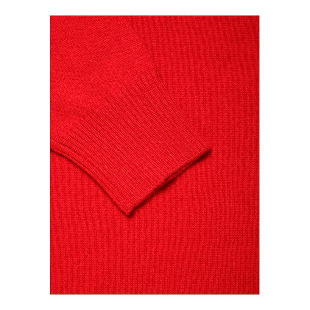 wdls /维多拉斯红色羊毛圆领针织衫 魅力惠毛针织衫