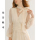 ຕັ້ງ​ແຕ່​ນັ້ນ​ມາ​ຝຣັ່ງ dress ສີ​ຂາວ dress ຍາວ​