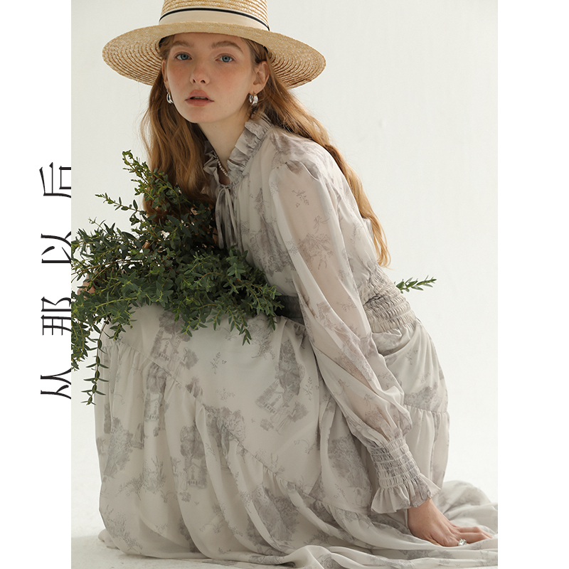 从那以后法式碎花裙雪纺裙子早秋高级感长裙长袖连衣裙女秋季穿搭,淘宝优惠券,粉丝福利购,淘宝优惠卷