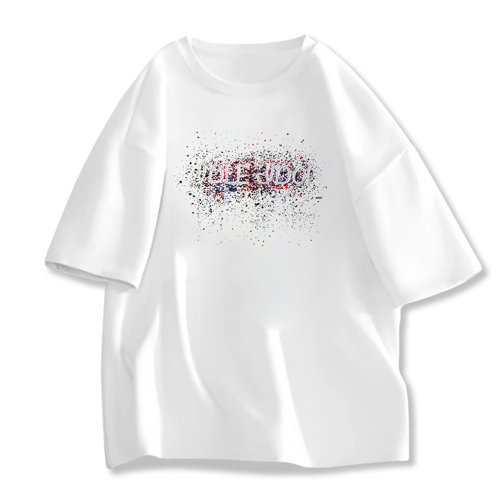 美式痞帅重磅纯棉短袖T恤青年男女款夏季ins潮牌街头宽松圆领上衣 - 图3