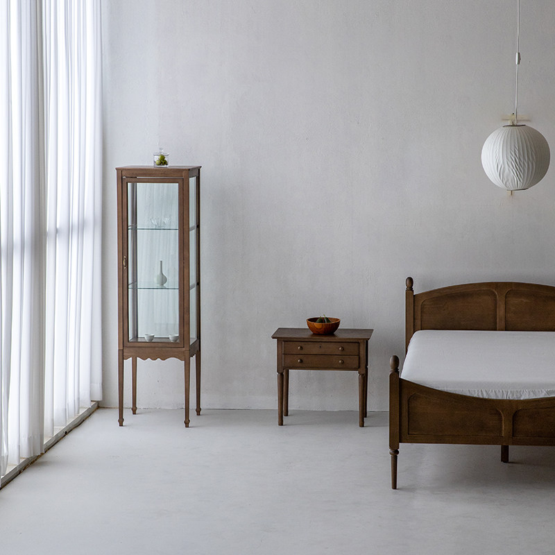 中古风实木玻璃柜客厅靠墙储物柜复古风收纳柜子实木展示柜陈列架,淘宝优惠券,粉丝福利购,淘宝优惠卷