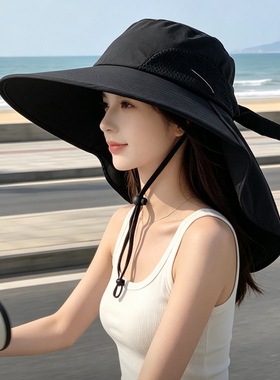 包邮防水速干女士骑车遮阳帽夏天