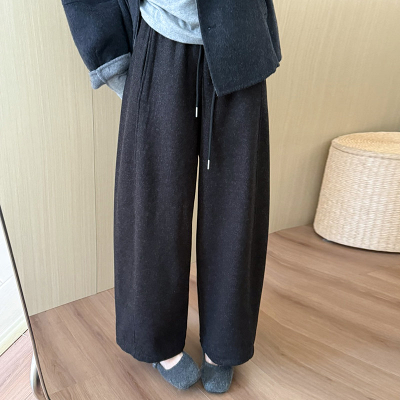 话里简约风羊绒哈伦裤2025冬季新款加厚加绒保暖显瘦直筒长裤女,淘宝优惠券,粉丝福利购,淘宝优惠卷