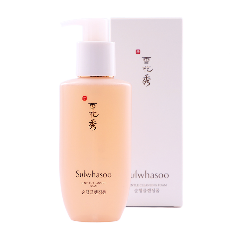 延边松宇韩妆韩国雪花秀顺行洗面奶收缩毛孔泡沫温和深层清洁细腻不紧绷正品女3