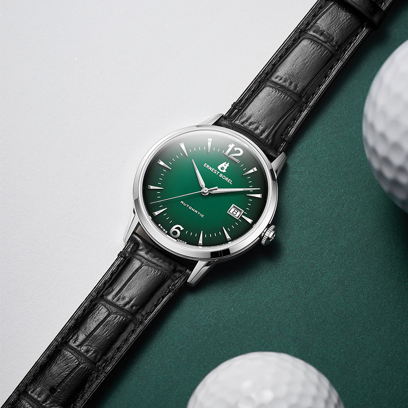 正品瑞士依波路男表品牌机械表皮带男款手表绿色表盘男士腕表 正品瑞士依波路男表品牌机械表皮带男款手表绿色表盘男士腕表