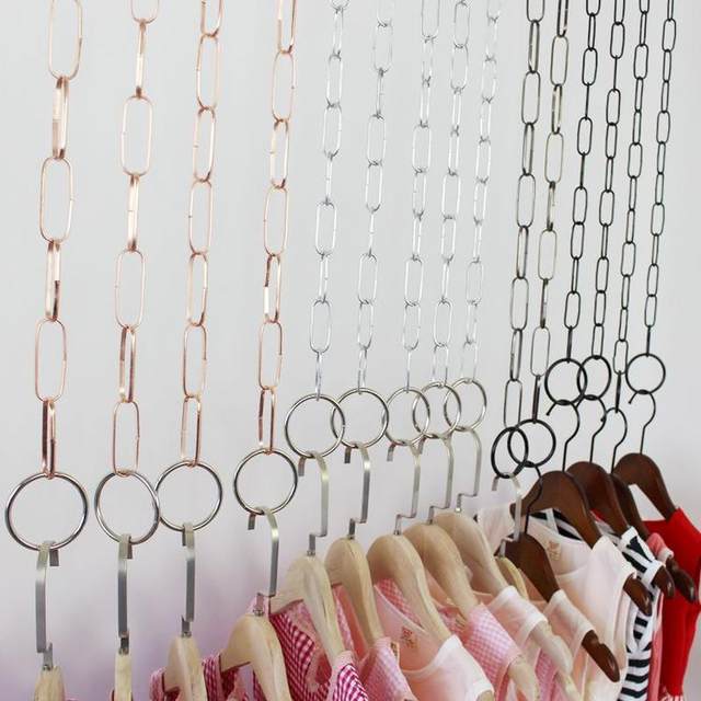 Clothing store chain hanging hook thickened