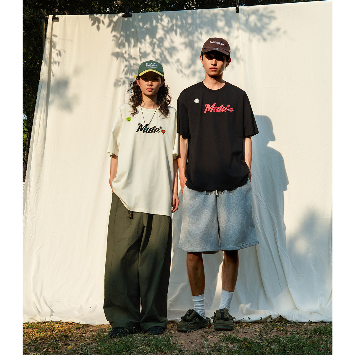 Mentmate 25SS 夏季个性笑脸刺绣logo设计圆领短袖 男女情侣T恤衫,淘宝优惠券,粉丝福利购,淘宝优惠卷