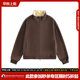 Autumn simple solid color short cardigan stand collar sweatshirt men