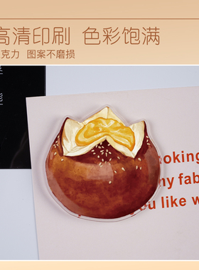 面包冰箱贴亚克力碱水面包甜品磁贴磁吸个性创意冰箱磁贴冰箱装饰