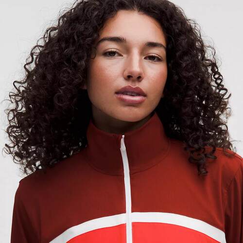 海外代购lululemon/露露乐蒙女士运动茄克防紫外线透气立领拼色 - 图2