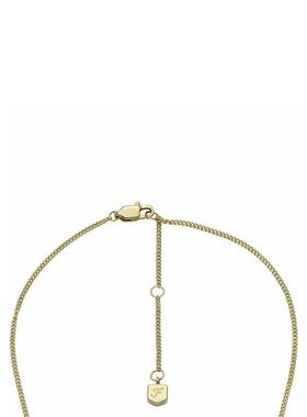 代购Fossil/化石金色女士百搭时尚项链cm一链多戴优雅锁骨链