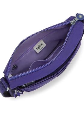 Kipling 凯浦林女包 24新款女士包袋欧美代购专柜正品紫色小方包