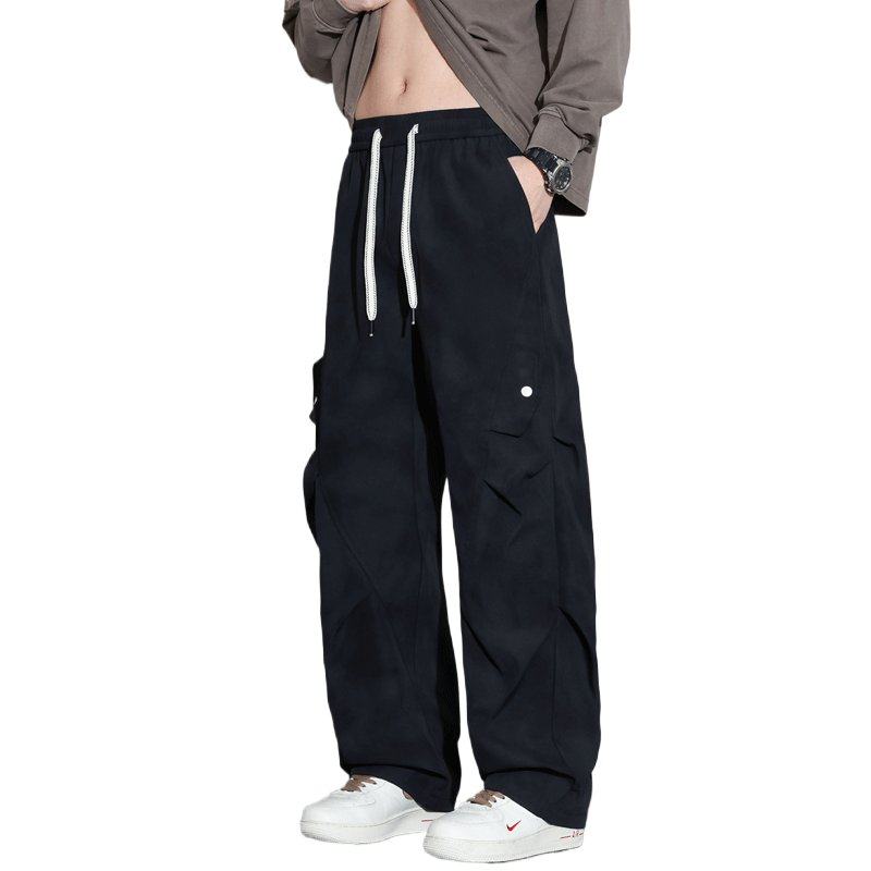 以美式扎染休闲裤男2026春季新款潮牌褶皱工装长裤垂感显瘦长裤純,淘宝优惠券,粉丝福利购,淘宝优惠卷