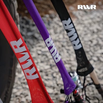 新款RVVR路亚鱼竿套可伸缩尼龙护竿套枪柄直柄保护套护竿帽鱼竿袋-图0
