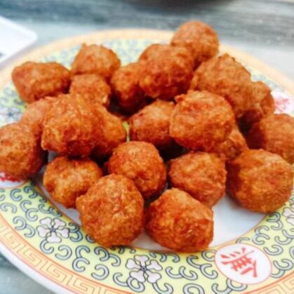 北京西四砂锅居 干炸肉丸子 纯肉炸黑猪肉丸即食熟食 - 图0