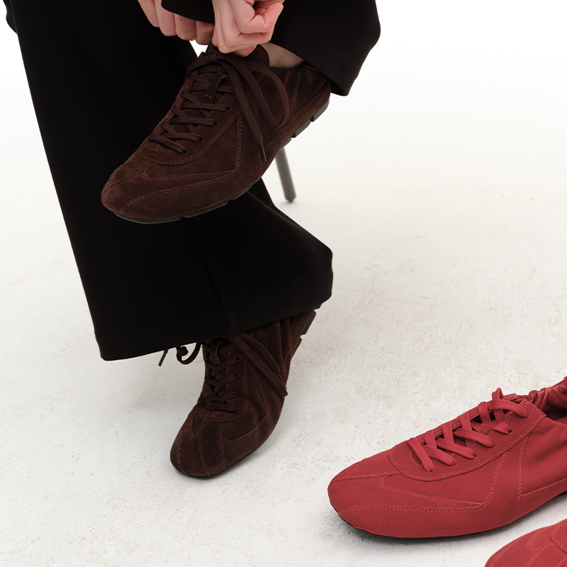 JCAESAR WOMEN反绒牛皮流线德训休闲鞋 羊皮内里 橡胶大底 多色,淘宝优惠券,粉丝福利购,淘宝优惠卷