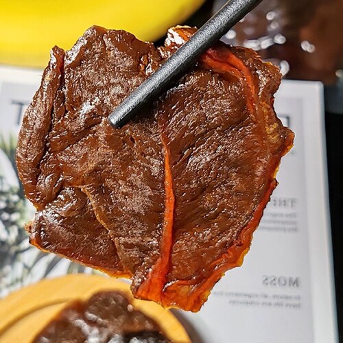 洪伟蜜汁牛肉腱子肉温州特产湖岭牛肉干真空独立小包装零食礼盒装 - 图0