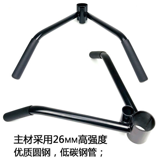 Core training handle mine rack pull back barbell row