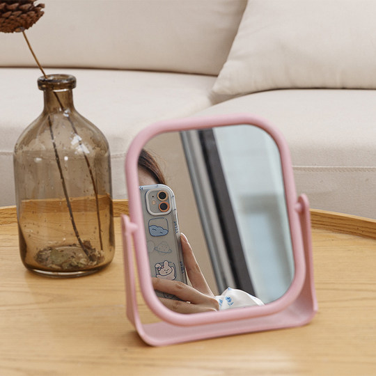 Large double-sided dormitory desktop student desktop makeup mirror