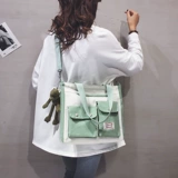 Шоппер, японская брендовая сумка для телефона, вместительный и большой тканевый мешок, вместительная и большая льняная сумка на одно плечо