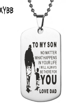 欧美饰品不锈钢吊牌项链复古字母