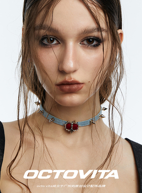 OCTOVITA牛仔蓝夏日choker项链