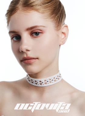 OCTO VITA捕梦网原创设计choker 白蕾丝织带party造型look项圈女