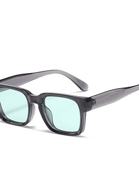 简约方形防紫外线可配度数墨镜