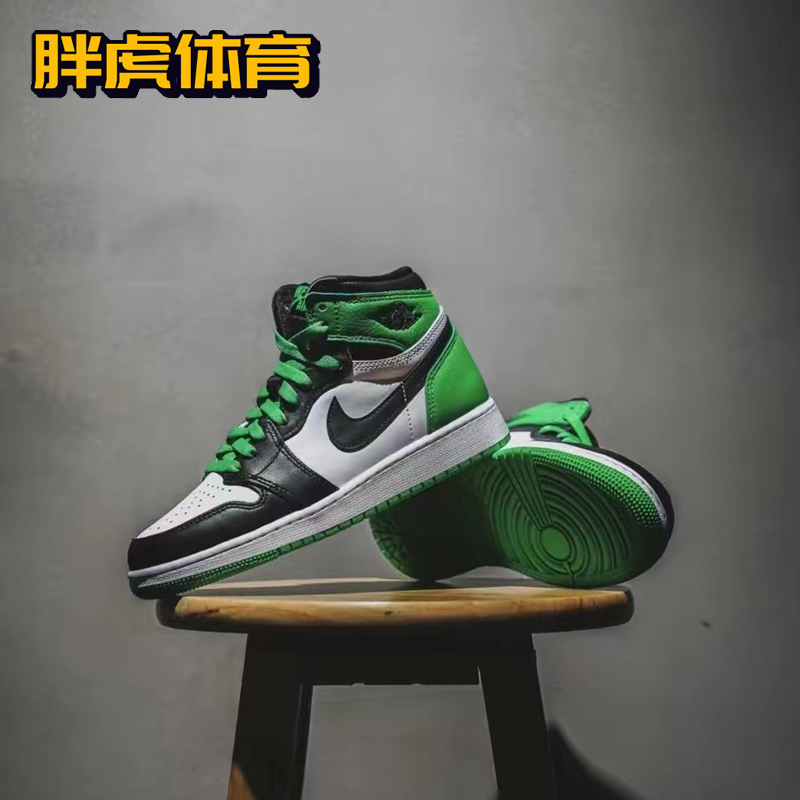 Nike Air Jordan1 High GS 黑绿脚趾 女子高帮复古板鞋FD1437-031 - 图0