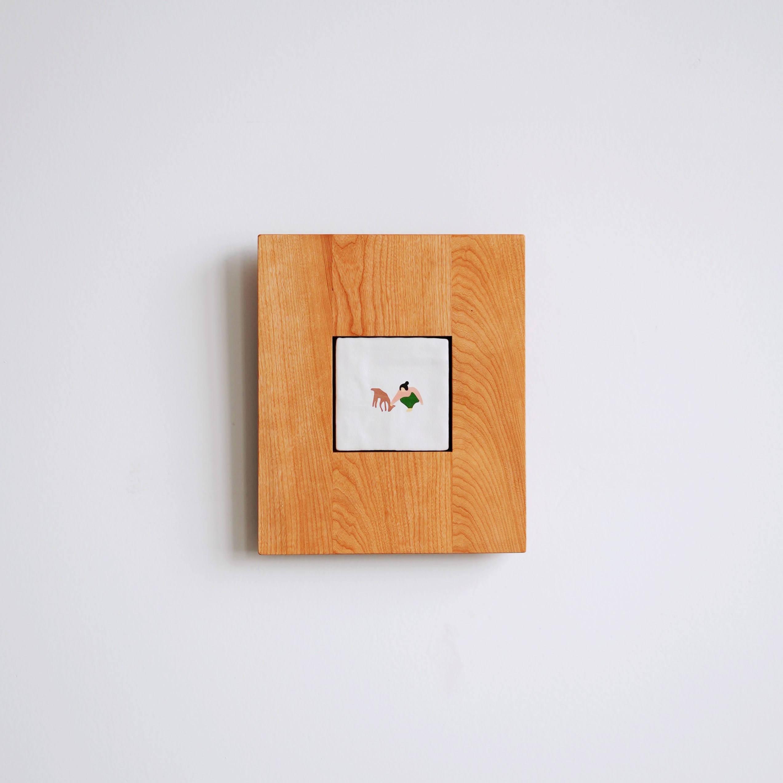 本枝记年/瓷板画/樱桃木画框挂画DIY制作陶瓷板画相框摆件装饰画,淘宝优惠券,粉丝福利购,淘宝优惠卷