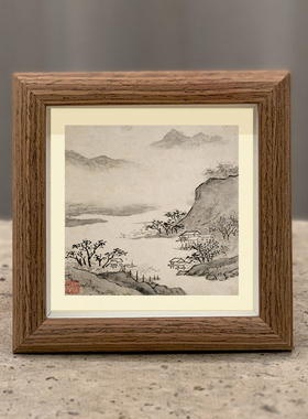 文徵明潇湘八咏挂画字画摆台
