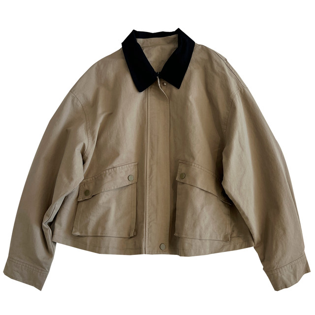 Retro bf unisex workwear style jacket ສໍາລັບແມ່ຍິງວ່າງດູໃບໄມ້ລົ່ນ
