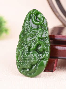 飞龙在天籽料挂件新疆和田玉